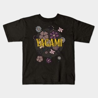 Aesthetic Proud Name Yagami Flowers Anime Retro Styles Kids T-Shirt